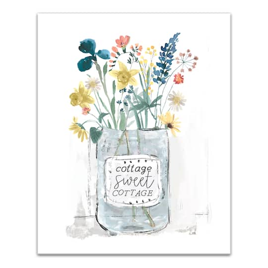 Cottage Sweet Cottage Canvas Wall Art